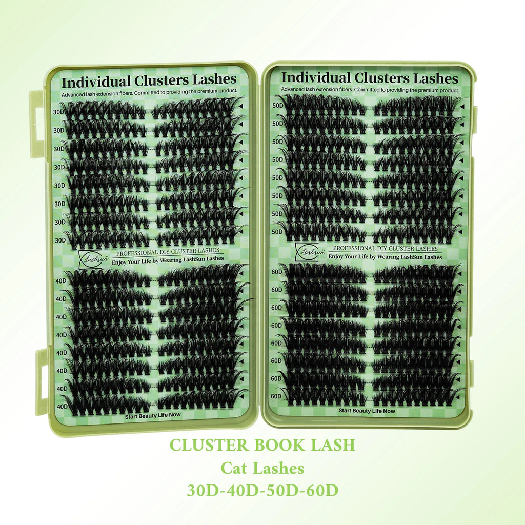 LASHSUN/DIY Mega Volume Lash Cluster Extensions