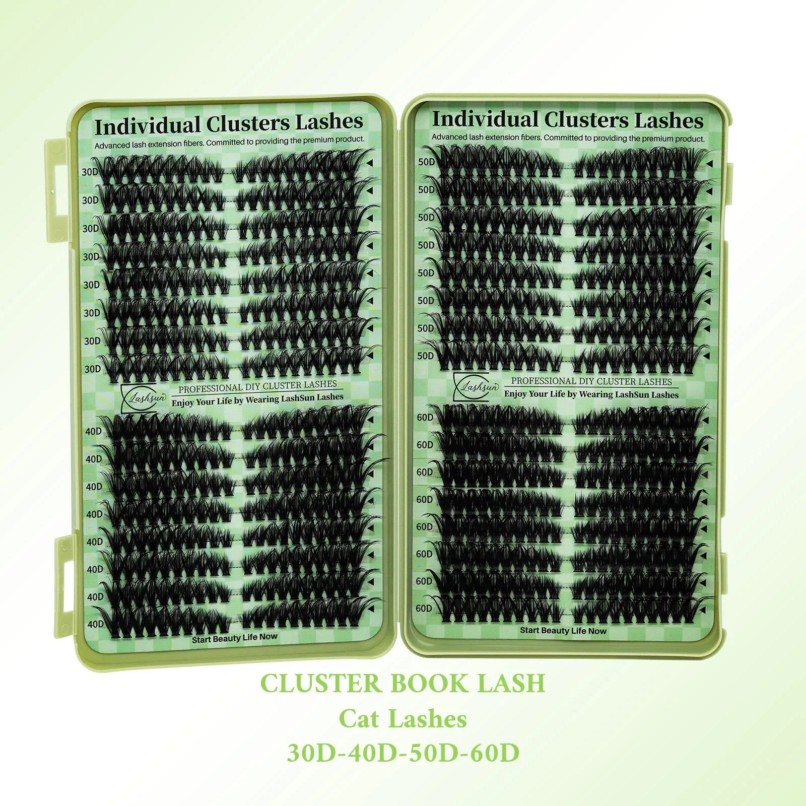 LASHSUN/DIY Mega Volume Lash Cluster Extensions
