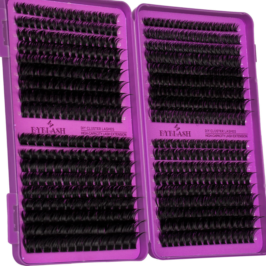 Lash Clusters Kit/ with Lash Bond And Seal And Eyelash Tweezers