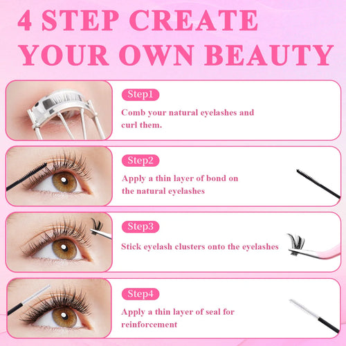 2 in 1 Lash Cluster Bond and Seal/ extreme hold Waterproof Glue for Eyelash Clusters