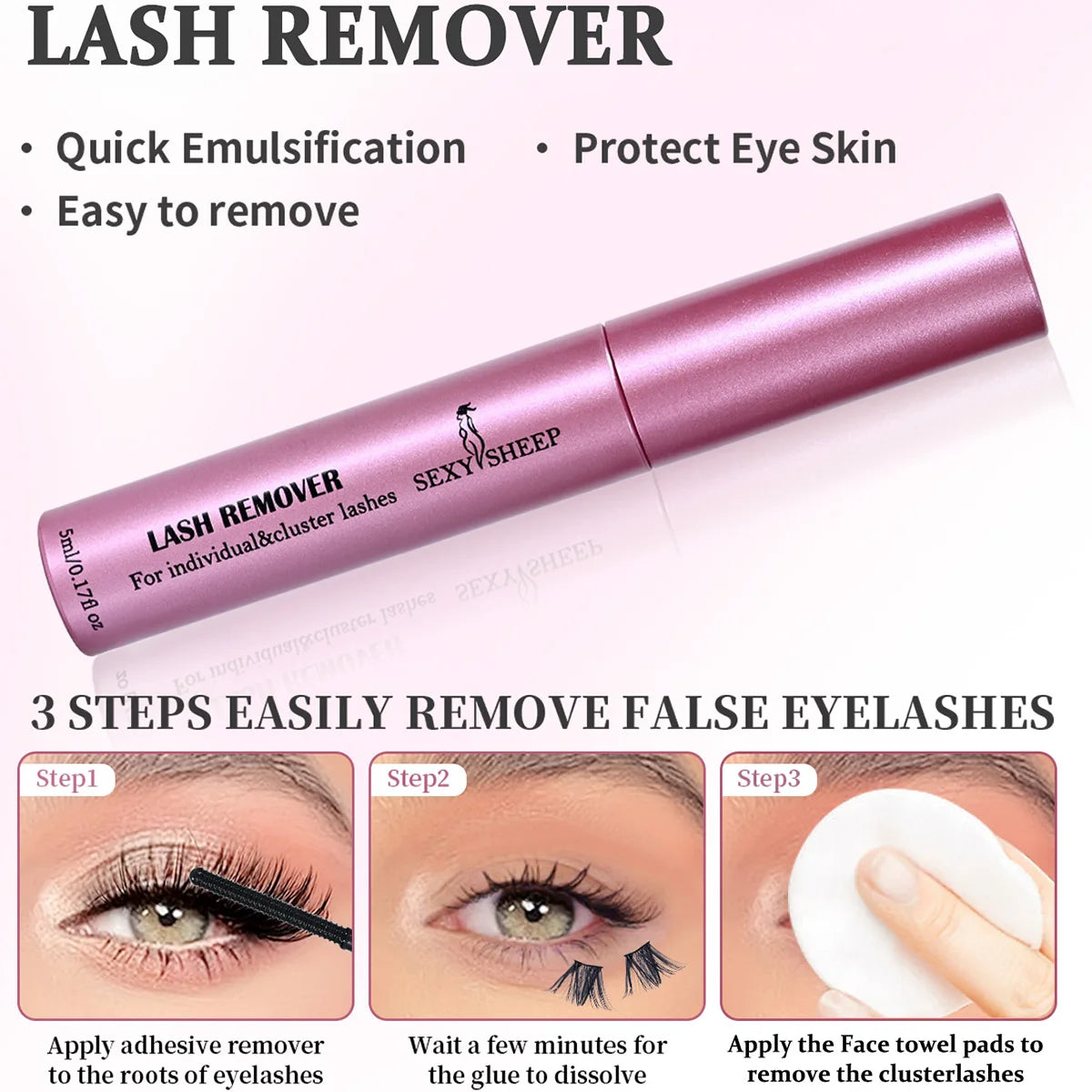 2 in 1 Lash Cluster Bond and Seal/ extreme hold Waterproof Glue for Eyelash Clusters