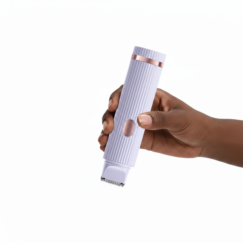 Two in one women's electric shaver - suitable for eyebrows, face, legs, and armpits, portable wet and dry hair remover