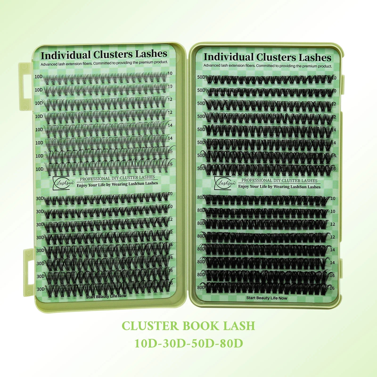 LASHSUN/DIY Mega Volume Lash Cluster Extensions